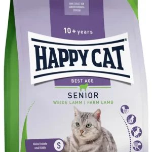 Sparpaket 2 x 300 g Happy Cat Culinary Senior Weide-Lamm Katzen Trockenfutter Top-Seller